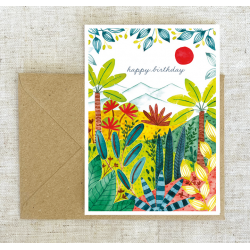 Carte postale Beautés vegetales Bleu coquille