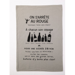 torchon vin Sophie Janiere 50*70 cm