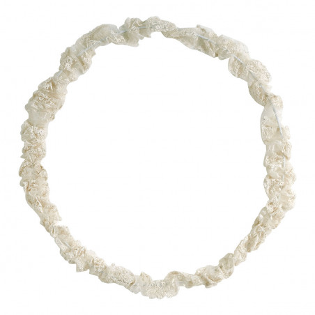 Couronne lumineuse LED dentele D 50 cm