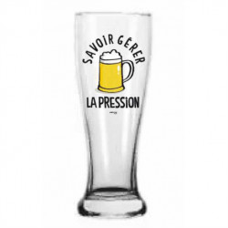Verre à biere + dessous de verre Gérere la pression DLP