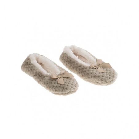 ballerines lin naturel, tailles assorties