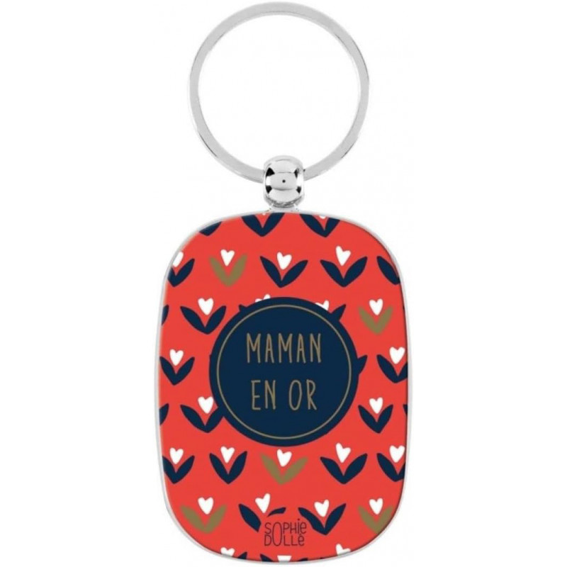 porte cle maman en or