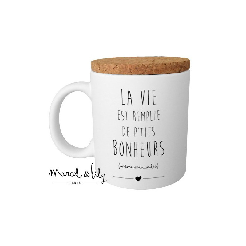 Mug Marcel et Lily la vie est remplie de petits bonheurs