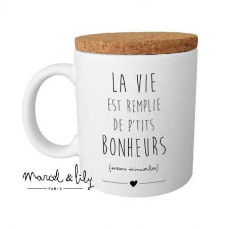 Mug Marcel et Lily la vie est remplie de petits bonheurs