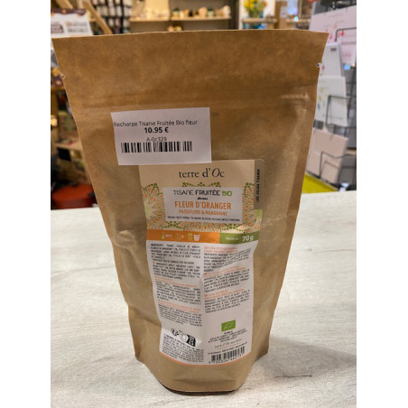 Recharge Tisane Fruitée Bio fleur d'oranger 70g
