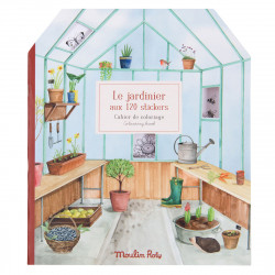 Cahier stickers Le jardinier Moulin Roty