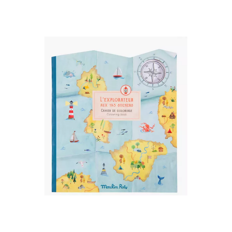 Cahier stickers L'explorateur Moulin Roty