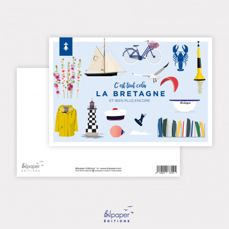 Carte c'est tout cela la Bretagne