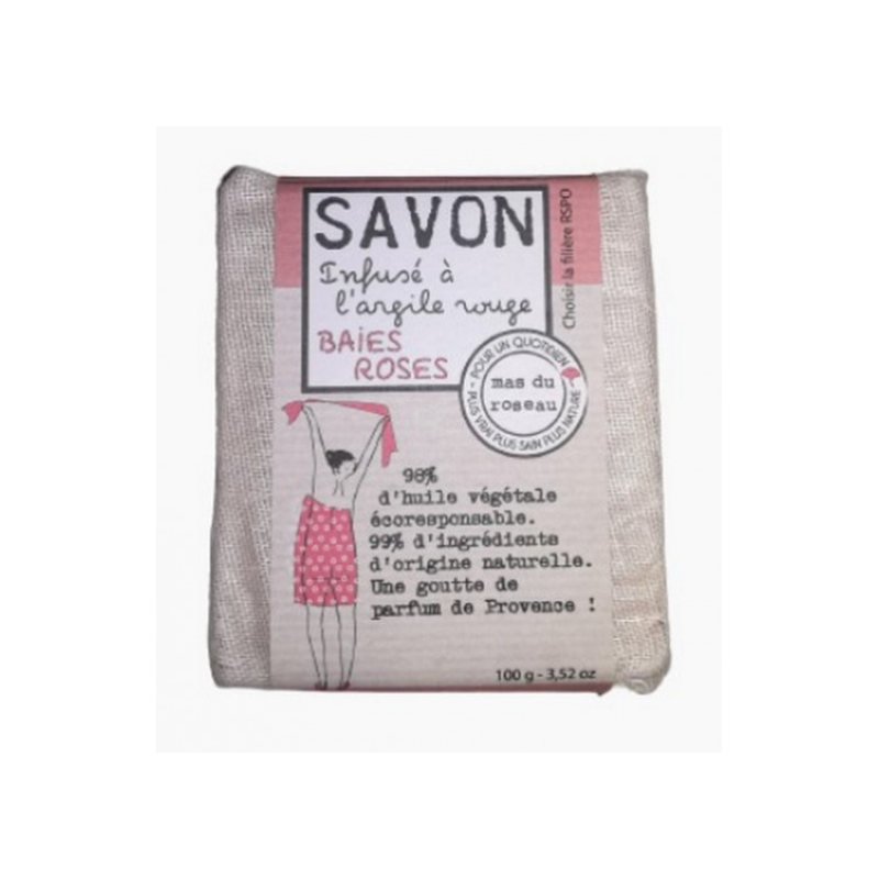 Savonnette baie de rose 100g MAS DU ROSEAU