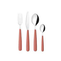 ménagère 24 pièces POP terracotta