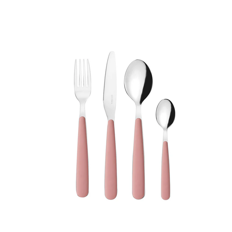 ménagère 24 pièces POP rose poudre