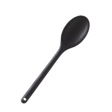 Cuillère silicone en noir MASTRAD
