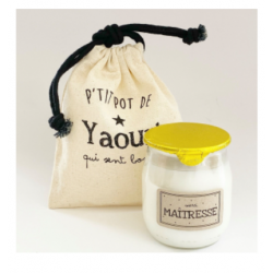Bougie Marcel et Lily "Maîtresse" pistache-amande
