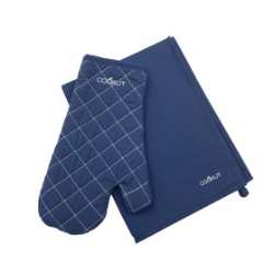Gant et torchon bleu COOKUT