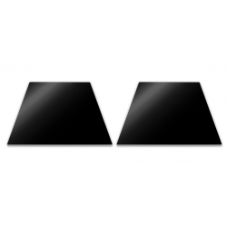 Pack de 2 planches noires protection1/2 format PEBBLY