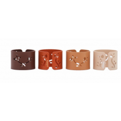 Set de 4 ronds de serviette PEBBLY