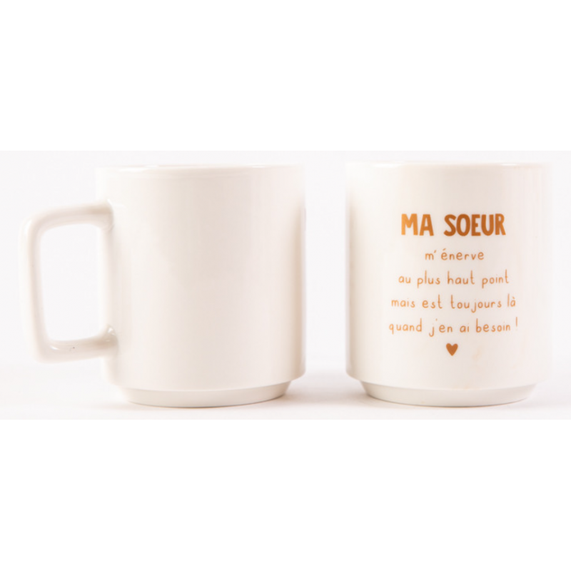 mug empilable 320 ml ma soeur cuivre