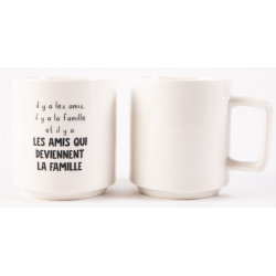mug empilable famille-amis 320 ml noir