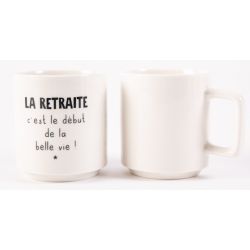 mug empilable la retraite 320 ml noir