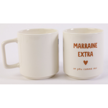mug empilable marraine 320 ml cuivre