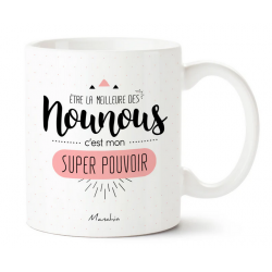 Mug Nounou super pouvoir