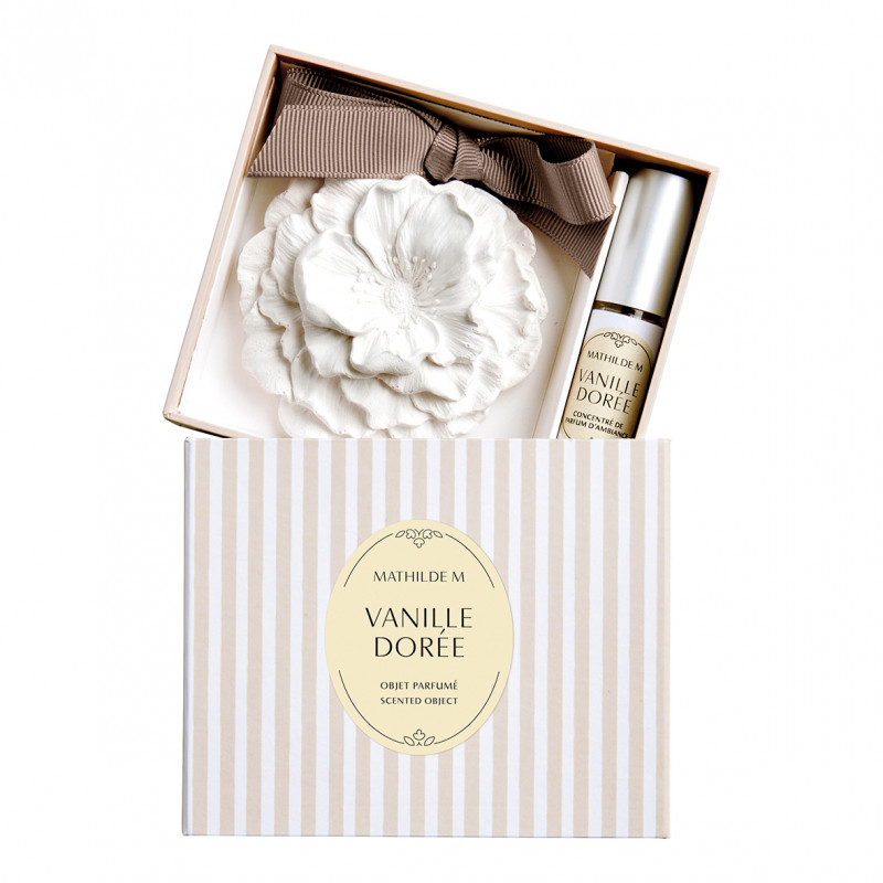 Décor parfumé et concentré de parfum les Intemporelles Vanille Dorée