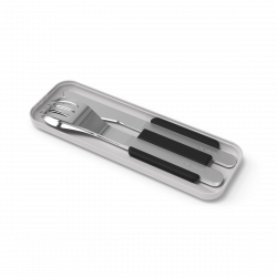 Slim Box Set de couvert en inox noir Monbento