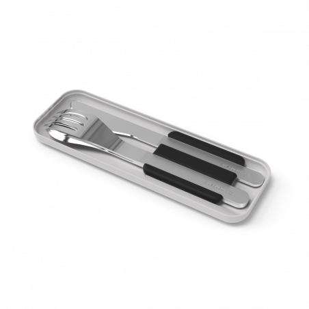 Slim Box Set de couvert en inox noir Monbento