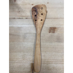 spatule à trous en bois d'Olivier