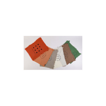 Essuie main "La maison du bonheur" 30*40 cm coloris assortis