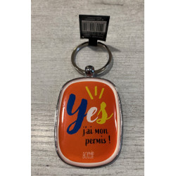 Porte-clés YES jai mon permis  DLP
