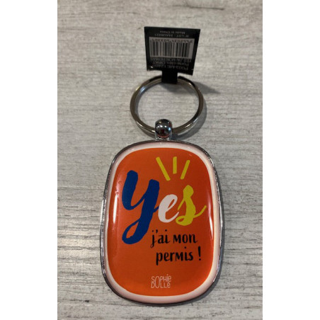 Porte-clés YES jai mon permis  DLP