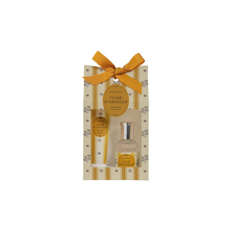 Coffret parfumé eau de toilette 30 ml et baume mains 30 ml Fleur d'oranger