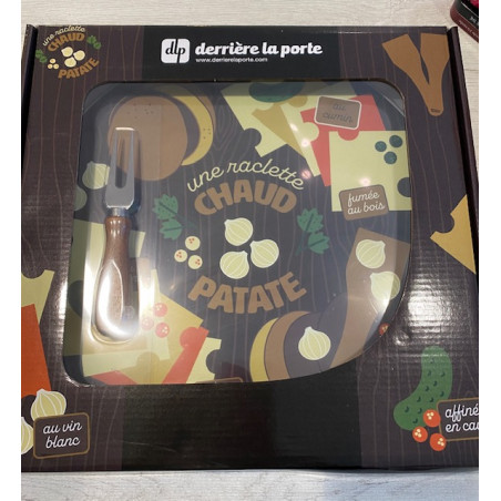 Plat à fromage + fourchette chaud patate DLP