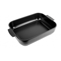 Appolia noir satin 40cm plat rect PEUGEOT