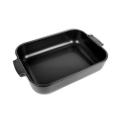 Appolia noir satin 36cm plat rect PEUGEOT