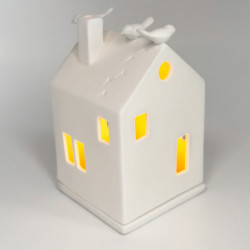 Räder Maison avec oiseau  7*7*13 cm
