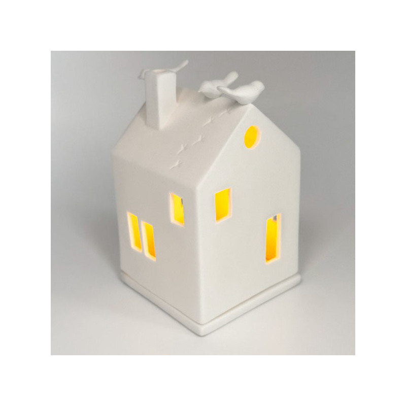 Räder Maison avec oiseau  7*7*13 cm