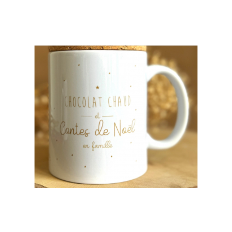 Mug "Chocolat chaud et contes de Noël" Marcel et Lily