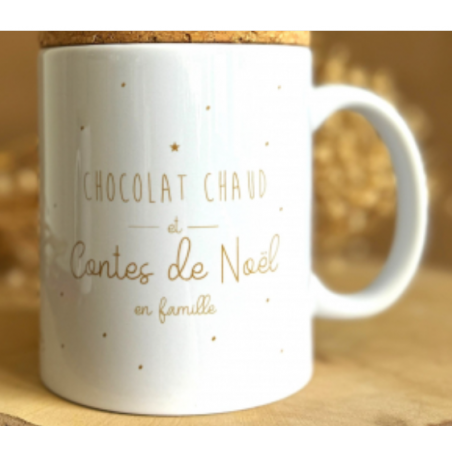 Mug "Chocolat chaud et contes de Noël" Marcel et Lily