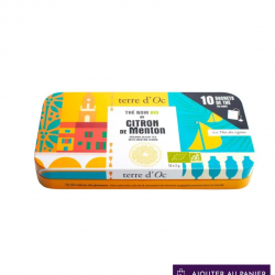 boite nomade 10 sachets thé noir bio citron régions