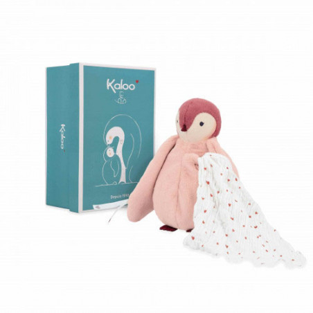 peluche à bisous Manchot rose
