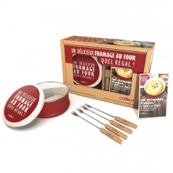 coffret cadeau cuiseur fromage au four rouge