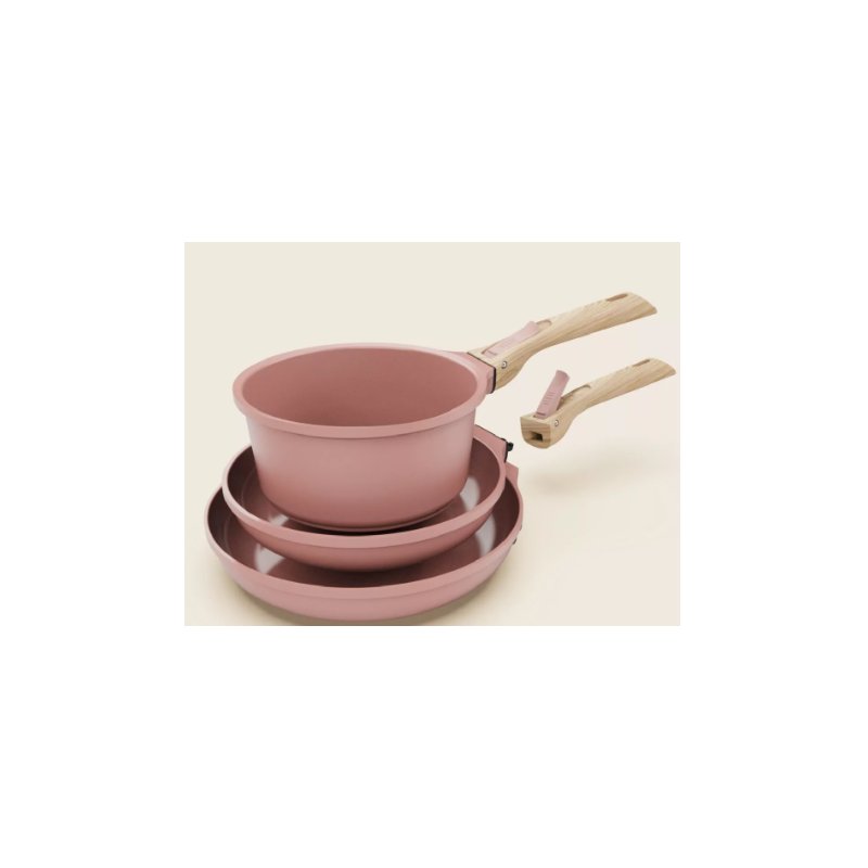 Batterie de cuisine GUIMAUVE amovible 7 pièces  COOKUT