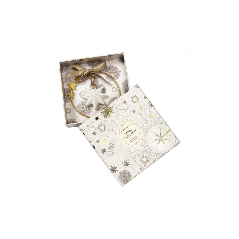 Couronne Etoile parfumée Fete celeste Sapin enchante