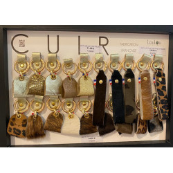 porte clé cuir irisé ATELIER LOULOU
