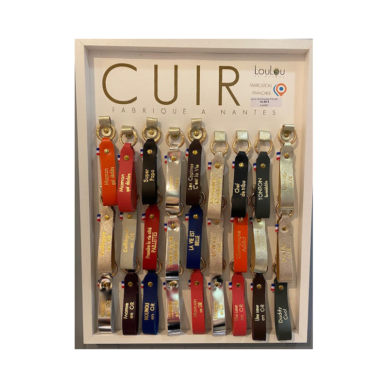 porte clé message  ATELIER LOULOU