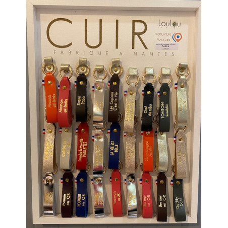 porte clé message  ATELIER LOULOU