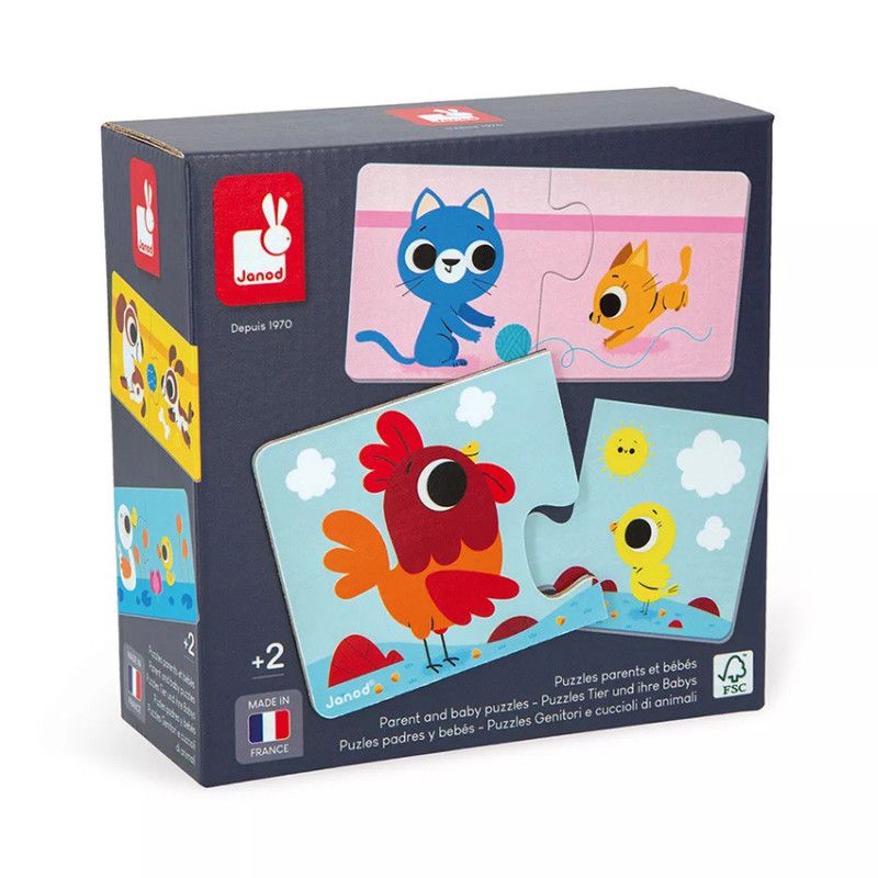 Puzzle parents et bébés animaux