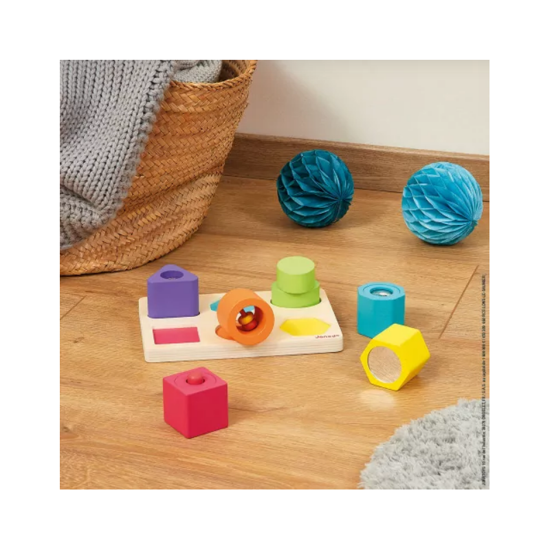 puzzle 6 cubes sensoriels bois